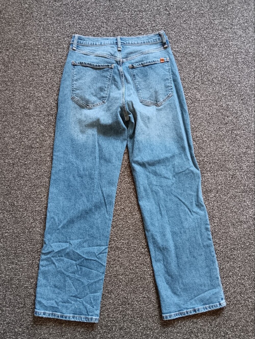 Jessica Simpson Zinnia Wide Leg Boyfriend  Blue Studded Denim Jeans Womens 4 - Picture 12 of 13